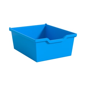 Gratnells Materialbox mit Auszugsstopp, H 15 cm, blau