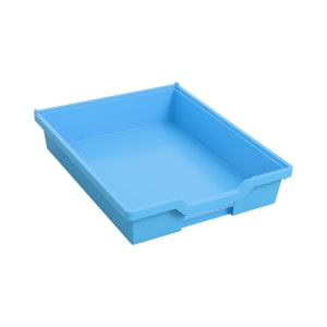 Gratnells Eigentumsbox mit Auszugsstopp, H 7,5 cm, hellblau
