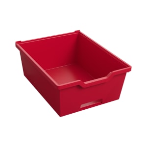 Gratnells Eigentumsbox mit Auszugsstopp, H 15 cm, tomatenrot