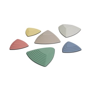 GONGE® Fluss-Steine, versch. Farben, 6 Stück