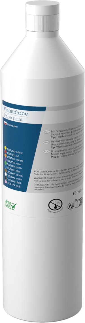 WEHRFRITZ Fingermalfarben, Einzelfarben à 750 ml