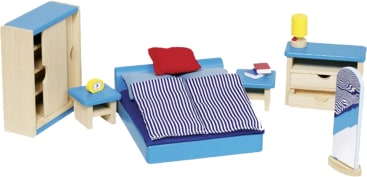 Goki Puppenhaus-Möbel Schlafzimmer