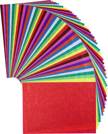 Transparentpapier, 42 g/m2, 35 x 50 cm, 50 Blatt in 10 Farben