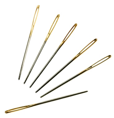 Sticknadeln ohne Spitze, 6 Stück