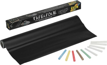 Tafelfolien-Set, 1 Rolle Folie + 10 Kreiden
