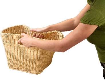 Flechtkorb: stabil und robust, 36x39x27cm