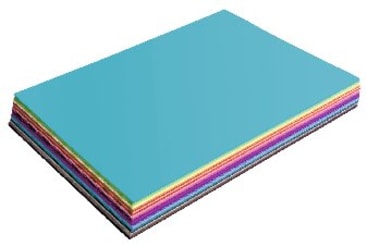 Fotokarton, 300g/m², 50 x 70 cm, 125 Bogen in 25 Farben