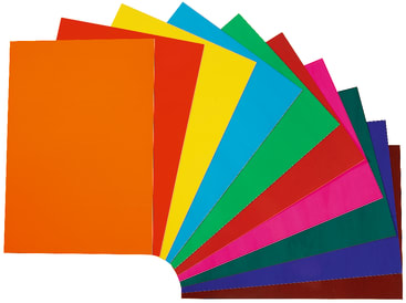Fensterfolie, 25 x 35 cm, 20 Stück in 10 Farben