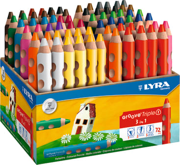 LYRA Groove Triple, 72 Stifte in 18 Farben