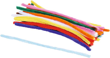 Dicke Pfeifenputzer, verschiedene Farben, 100 Stück