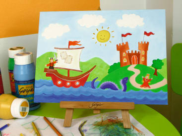 Triton-Acrylfarben-Set, 8 Farben à 750 ml