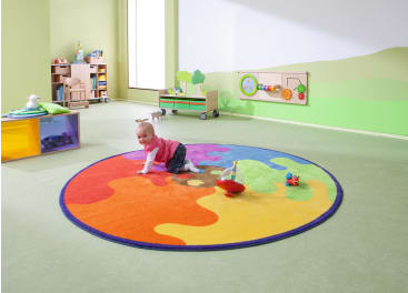 Teppich Farben, rund, Ø 2 m