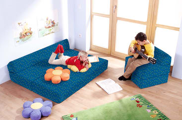 Klappsofa, div. Stoffe