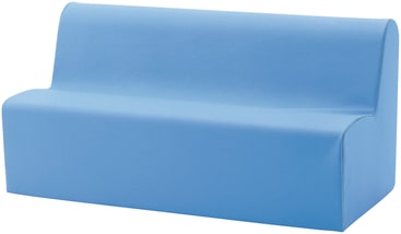 Sofa 3-Sitzer sidd, Kunstleder, div. Farben, Sitzh. 34 cm