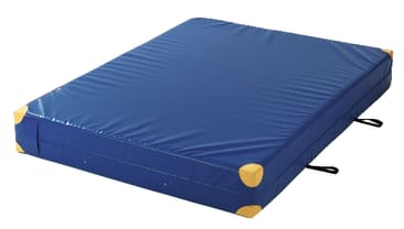 Weichbodenmatte mit Lederecken, L 200 x B 100 x H 25 cm