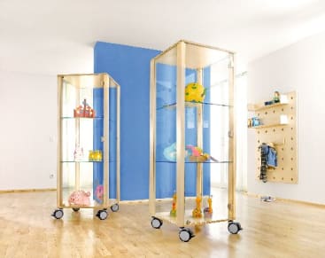 Quadrat-Vitrine