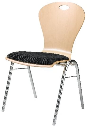 Stuhl Atlanta 6 mit Griffloch, div. Farben, Sitzh. 48 cm
