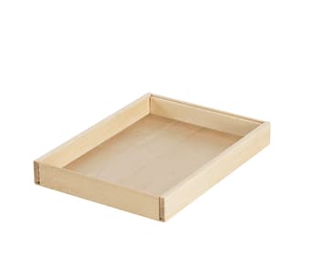 Sandwanne mit Holzboden