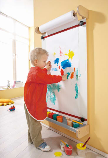 Malwand mit Klemmschienen, 119x68cm