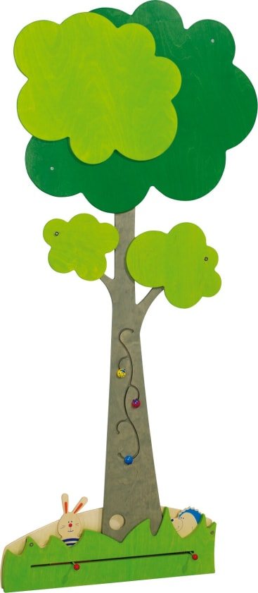 Wandapplikation Baum mit Hase und Igel