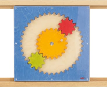 Wandplatte Zahnräder mit Acryl