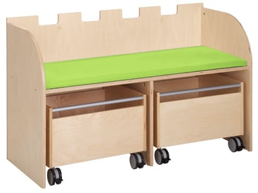 Kindersitzbank Burgmauer, Sitzhöhe ca. 37cm