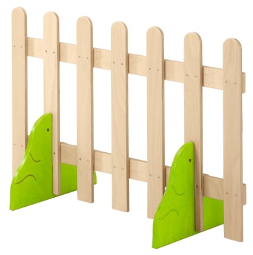 Trennwandzaun zum Bauen mit Büschen