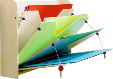 Papierfächerregal Schnippelmaxe