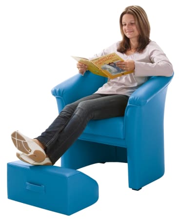 Fußhocker für Sessel, Kunstleder, div. Farben