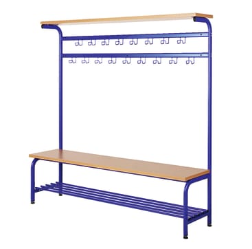 Garderoben-Komplettelement, B 155 cm, 17 Haken