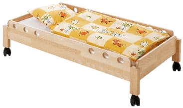 Krippenbett mit Aufkantung