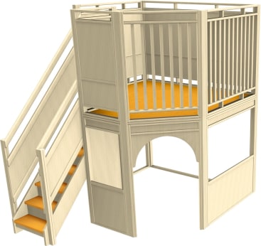 Haus Dachgarten, Treppe links