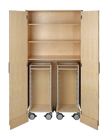 Rollwagen-Materialschrank