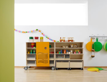 Schrankwand move upp® mit 2 Rollkästen, B 185 x H 91,5 x T 38 cm