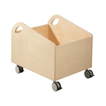 Rollkiste aus Holz, 50x43x40cm