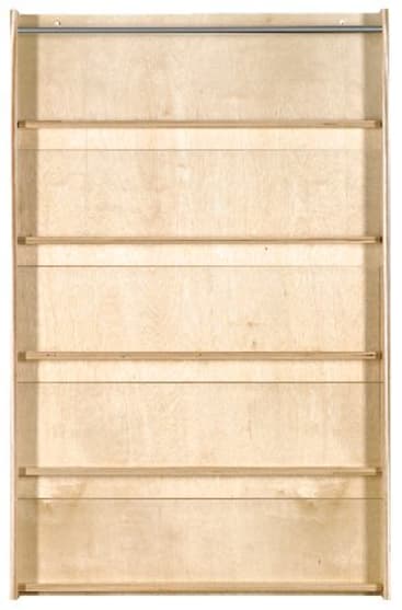 Wandbücherregal B96xH144,3xT10,9 cm, für Kindergarten, 5 Fächer