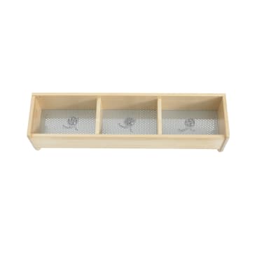 Mützenablage YUNA, versch. Hakenfarben, 3 Fächer, B 90 x H 25,6 x T 22,1 cm