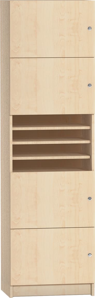 Schließfachschrank, Schlösser rechts; B 50 x H 191 x T 45,5 cm