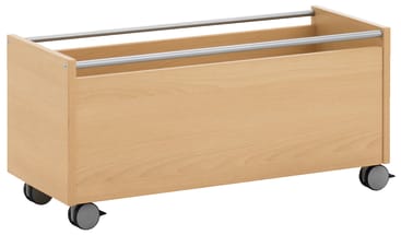 Rollkiste aus Holz, 80x33cm
