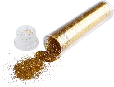 Glitter-Set, 10 Röhrchen + 1 Tube Kleber