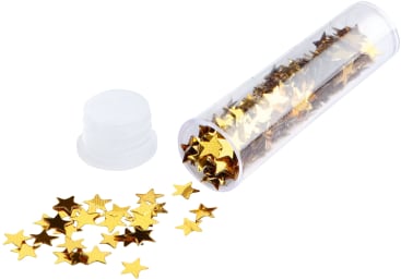Glitter-Set, 10 Röhrchen + 1 Tube Kleber