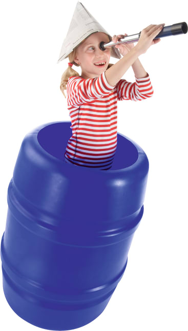 Spielfass blau, 50cm