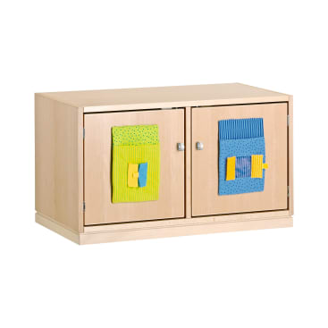 Ankleideschrank quer, 2 Türen, B 77,4 x H 39,7 x T 33 cm