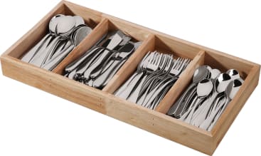 Kinderbesteck blanko mit Kasten, 120-teilig
