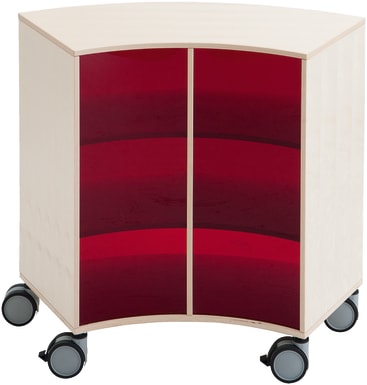 Bogenschrank move.upp®, Acryl am Innenradius, div. Farben, B 100,8 x H 79 x T 38 cm