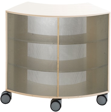Bogenschrank move.upp®, Lochblech am Außenradius, div. Farben, B 100,8 x H 79 x T 38 cm