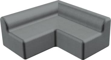 Ecksofa, div. Stoffe, Sitzh. 38 cm