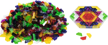 Trapezlegesteine, transparent, 750 Stück