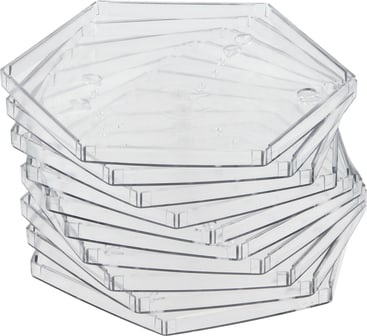 Legerahmen, transparent, 10 Stück