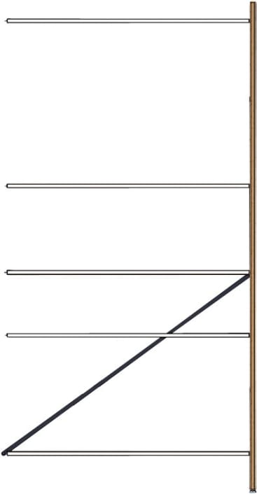 Anbauregal, 1 Rahmenteil